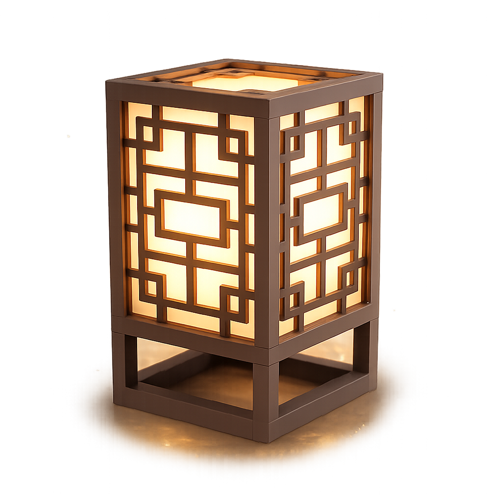 Japanese-style 3D printed table light