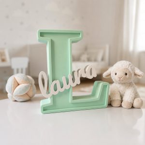 Custom Trophy-Style Name Sign | Personalized Letter Decor