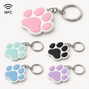 Dog Paw NFC Info Charm | Smart Pet Contact Tag