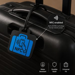 NFC Luggage Tag | Smart Travel Contact Keychain