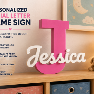 Personalized Initial & Name Sign
