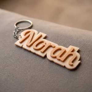 Bambulicious Custom Name Tag Keychain - Script-Style Gift Tag