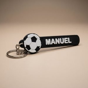 Personalized Football Name Keychain - Soccer Bag Tag