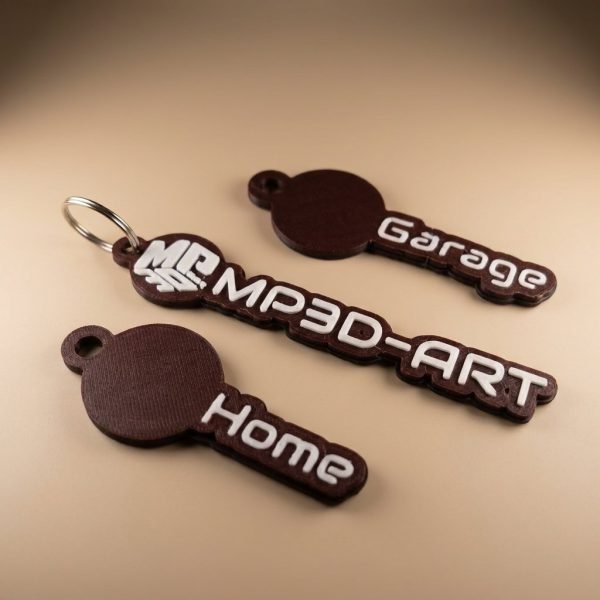 Logo-Ready Custom Name Keychain - Team and Event Tag