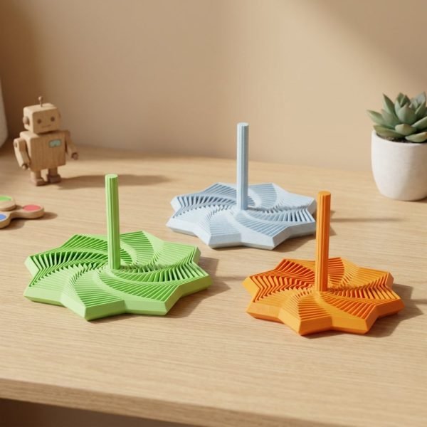 Star Fidget with Handle - Handheld Spinner Toy
