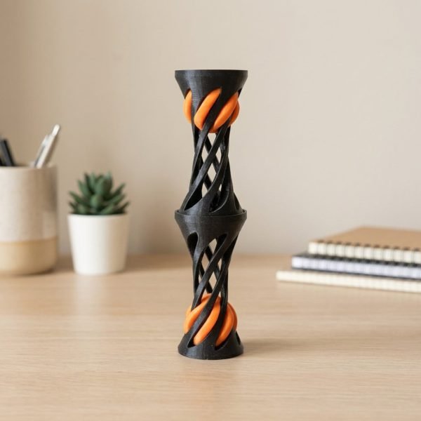 Vortex Ball - Sculptural Spiral Desk Object