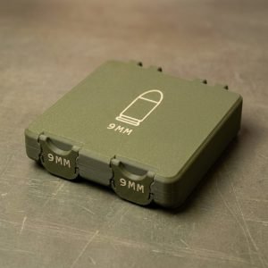 9mm BoxLoc Ammo Storage Box for 100/150 Rounds - Modular Lock Case