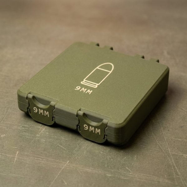 9mm BoxLoc Ammo Storage Box for 100/150 Rounds - Modular Lock Case